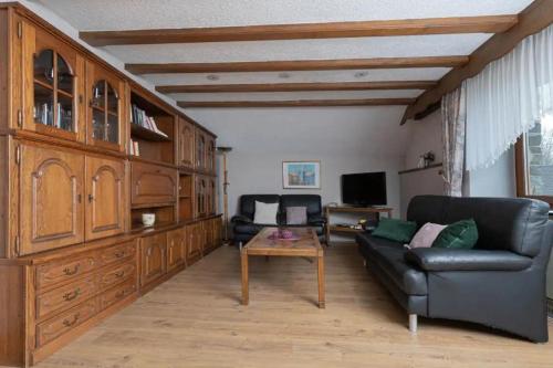 TV a/nebo společenská místnost v ubytování Ferienwohnung Biebes