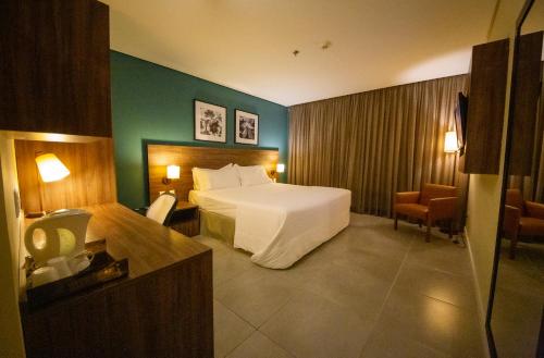 Postel nebo postele na pokoji v ubytování Diff Hotel - by Easy Hotéis