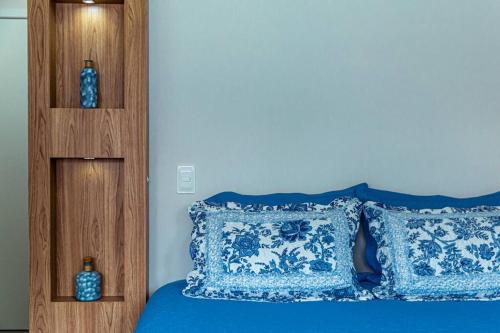 Postel nebo postele na pokoji v ubytování Praia e Piscina em Palmas do Arvoredo