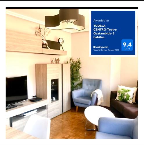 TUDELA CENTRO-Teatro Gaztambide-3 habitac.