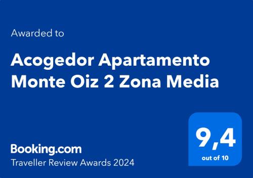 - un rectangle bleu avec le wordsaccooperarmaahoahoahoahoahoahoahoahoaho dans l'établissement Acogedor Apartamento Monte Oiz 2 Zona Media, à Sierra Nevada