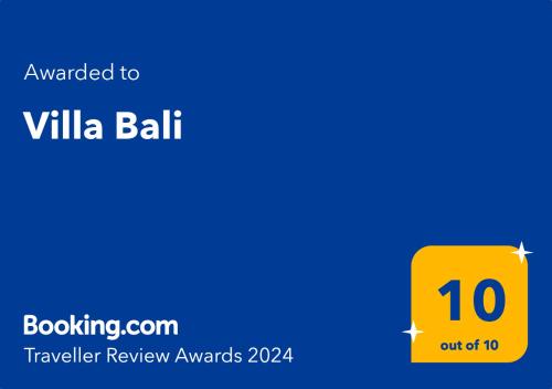 a yellow box with the text wanted to villa ball at Villa Bali - Aladinici in Stolac