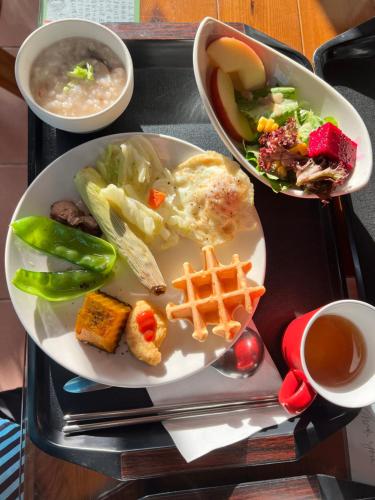 אפשרויות ארוחת הבוקר המוצעות לאורחים ב-Zhong Ming Ju Taoyi Fang