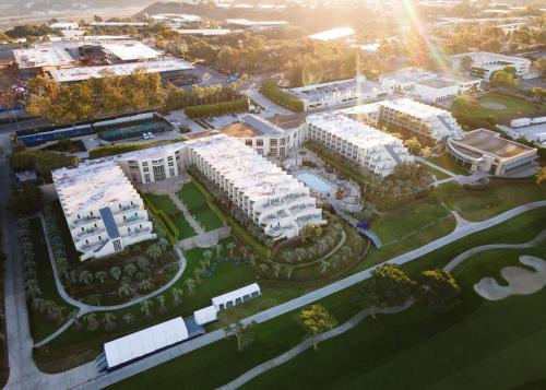 an overhead view of a city with white buildings at Hilton La Jolla Torrey Pines in San Diego