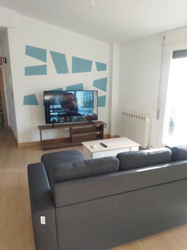 TV a/nebo společenská místnost v ubytování Ático Entero con Habitación en Corella