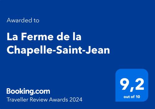 a screenshot of a cell phone with the words la femme de la chapter saint at La Ferme de la Chapelle-Saint-Jean in Beynat