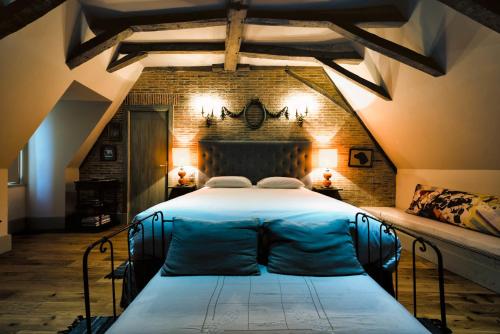 Cama o camas de una habitación en Château de Saint Georges
