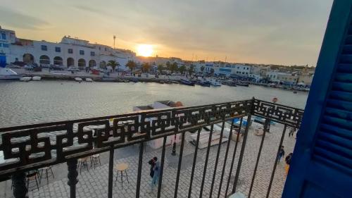 a view from a balcony of a marina at Vieux-Port in Bizerte