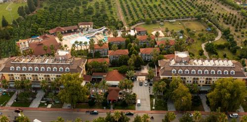 an aerial view of a building with a courtyard at MIR'AMOR GARDEN Resort Hotel-ALL INCLUSIVE in Antalya