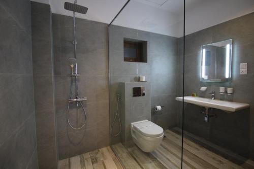 Koupelna v ubytování Hotel Refresh Blue