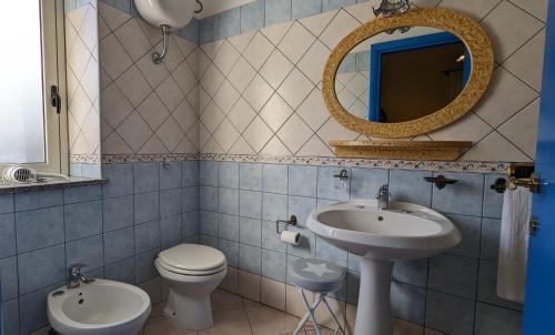 Koupelna v ubytování Hotel Aquarius