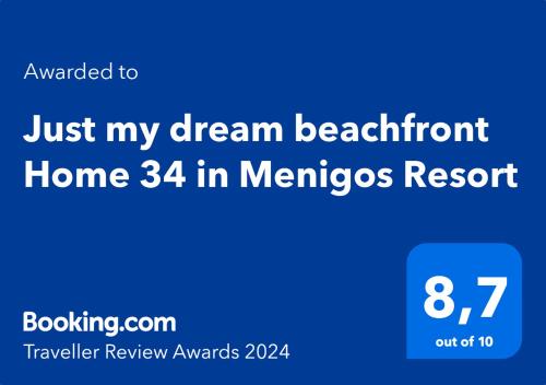 Certifikát, ocenenie alebo iný dokument vystavený v ubytovaní Just my dream beachfront Home 34 in Glyfada beach Corfu by New Era