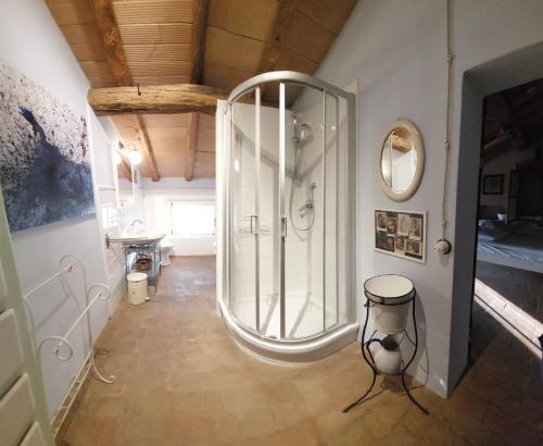 Koupelna v ubytování B&B Podere Merlo