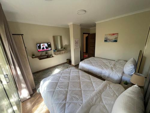 TV a/nebo společenská místnost v ubytování Malek Pyramids Guest House