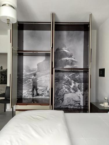 Ένα ή περισσότερα κρεβάτια σε δωμάτιο στο Design apartment n. 41