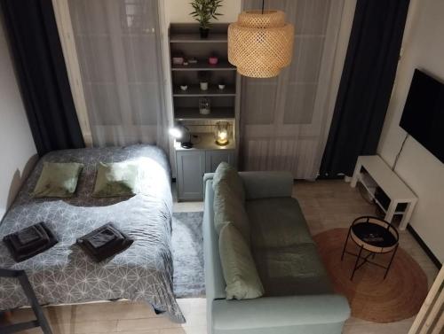 Ruang duduk di Le Studio de la Seine