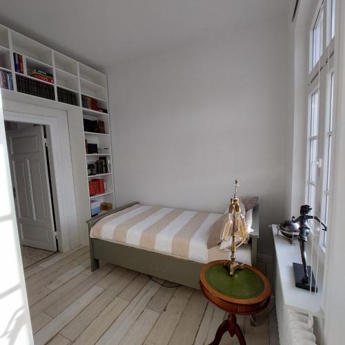 Katil atau katil-katil dalam bilik di Privatunterkunft im Erdgeschoss