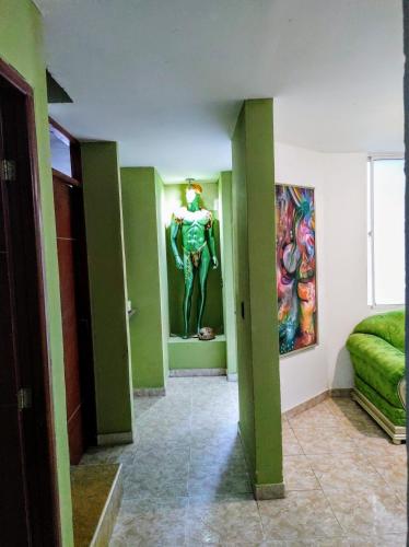 Katil atau katil-katil dalam bilik di Casa Del Pintor