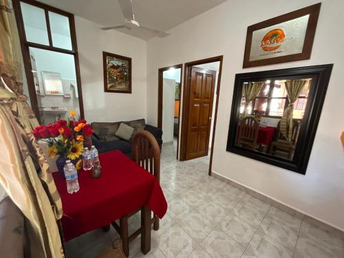 Ruang duduk di Hotel Bello Caribe