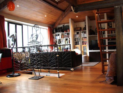 Loft character with a view of court