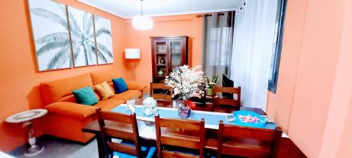 Posezení v ubytování Apartamento El Zapillo