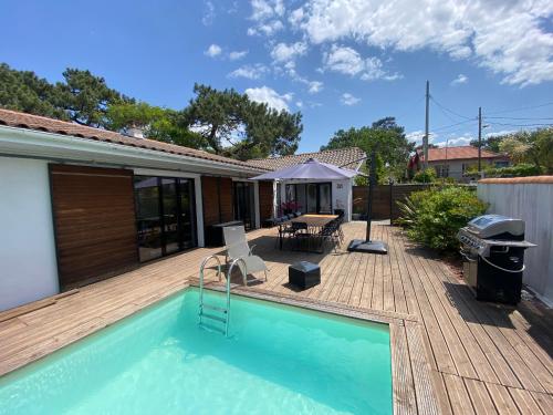Villa avec Piscine, WIFI et Jardin au Coeur des Abatilles, Proche Plage et Commerces - FR-1-374-202