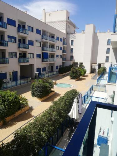a view from the balcony of a building at Apartamento confortable en la bahia de Alicante in Alicante