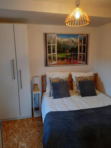 Postel nebo postele na pokoji v ubytování CHALET la VEILLA