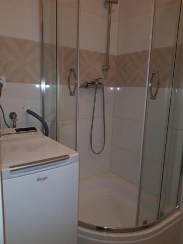 Koupelna v ubytování HOSTEL PARK-Dobraszczecińska