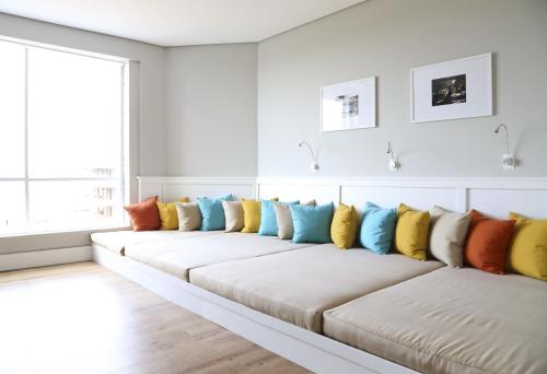 Vitória Hotel Convention Paulíniaにあるベッド