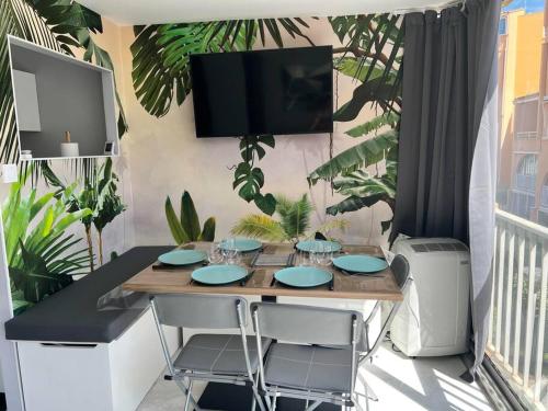 Cap d'AGDE T2 cabine 6 couchages