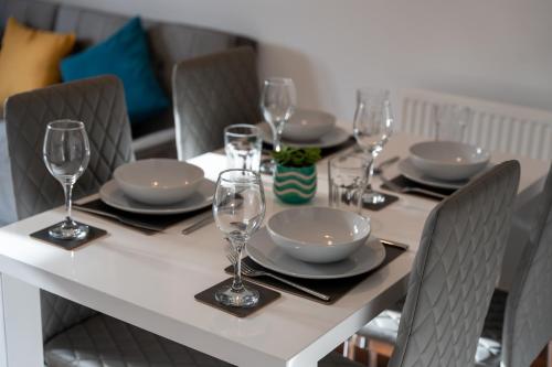 Χώρος καθιστικού στο Modern Luxury 2 Bed Didcot Home with Free Parking