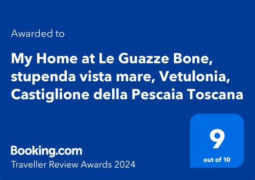 Gallery image of My Home at Le Guazze Bone, stupenda vista mare, Vetulonia, Castiglione della Pescaia Toscana in Vetulonia