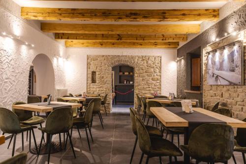 Restaurace v ubytování Granduca Mountain Wellness Apartments Campigna