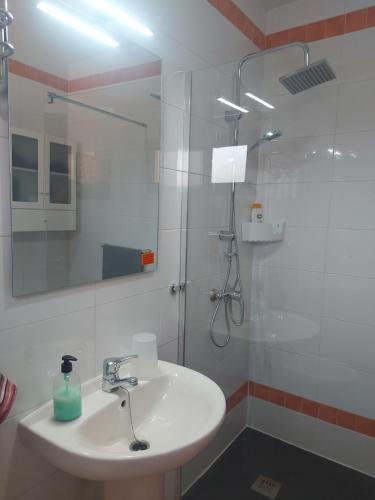 Koupelna v ubytování villa Mimosa