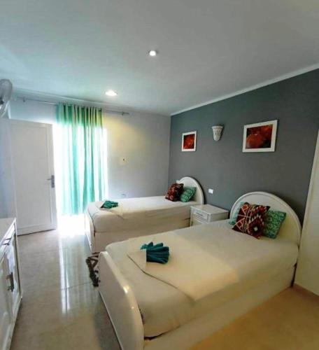 Кровать или кровати в номере Villa Nile Rayan