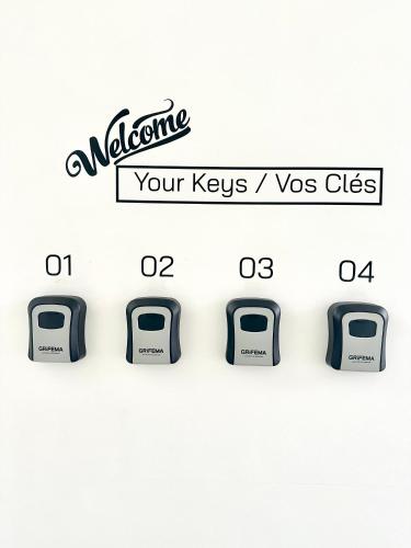a set of four usb drives with the text notice your kixys versus os at My Haus European Commision in Brussels