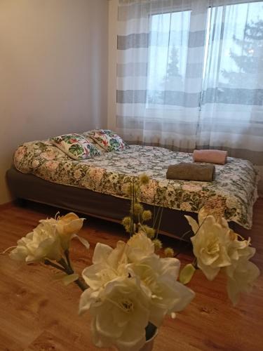 Ένα ή περισσότερα κρεβάτια σε δωμάτιο στο Apartament GUNER