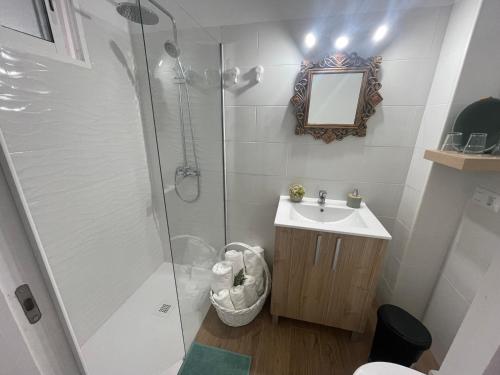 Koupelna v ubytování Casa Daniel