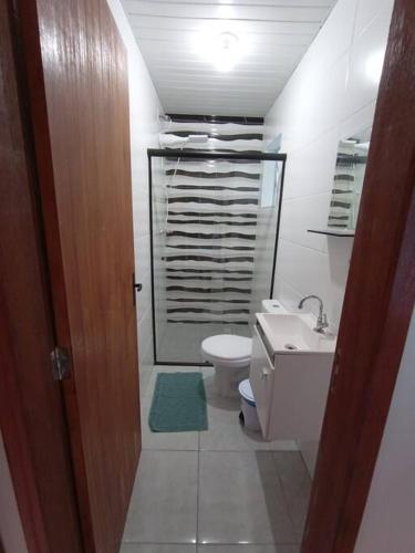 Koupelna v ubytování Casa piso superior