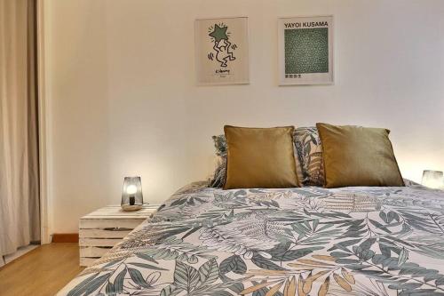 Cama o camas de una habitación en Montilienne - campagne - parking