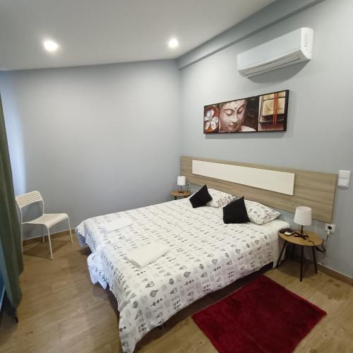 Postelja oz. postelje v sobi nastanitve Good Vibes - Lagos Guesthouse
