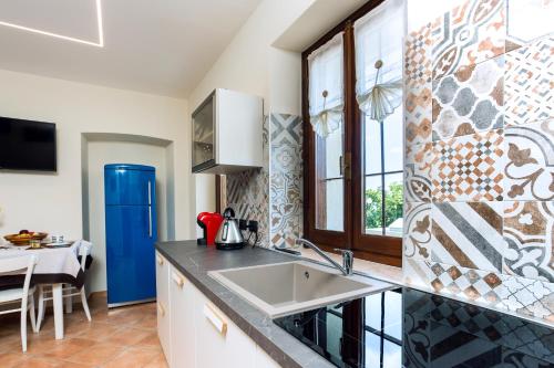 Dapur atau dapur kecil di Residence la Sorgiva