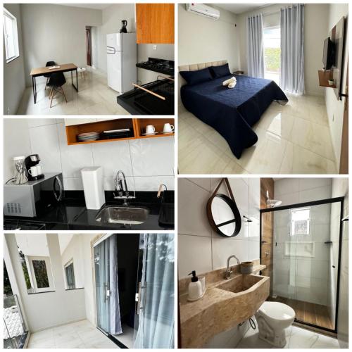 Η κουζίνα ή μικρή κουζίνα στο Casas do Serrano 02 - Lençóis