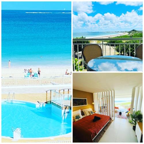 Mont Vernon Secret Magnifique studio sur la plage avec piscine Orient Bay