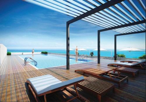 Πισίνα στο ή κοντά στο ESTA - Sea View Luxury Beach Apartment