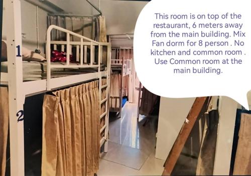 a room in a hospital with bunk beds at Chiang Mai Happy House Hostel in Chiang Mai