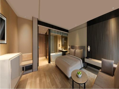 Un lugar para sentarse en Roseate House New Delhi