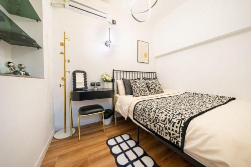 En eller flere senge i et værelse på Shanghai Hills&Well-time Homestay Fuxing