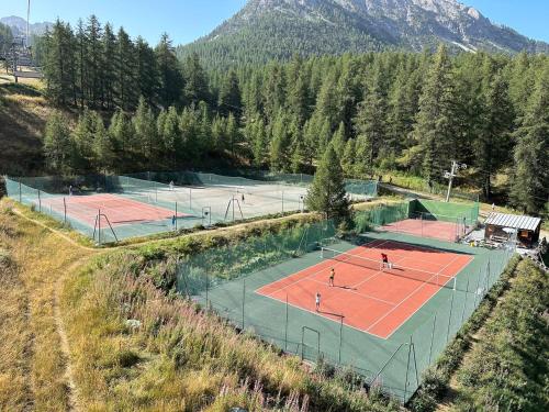 Tenis dan/atau kemudahan skuasy di Appartement Les Chalmettes 4 Personnes au pied des Pistes Wifi - Balcon - Parking atau berdekatan